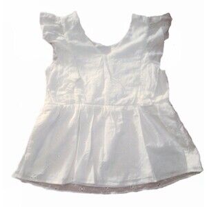 NWT Speechless Kids White Eyelet Top sz XL Girls Youth
